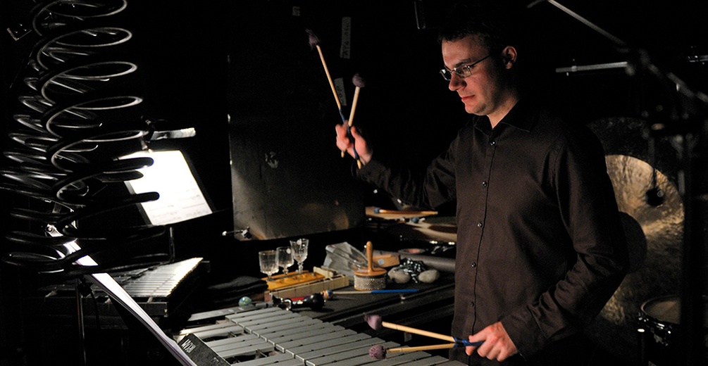 Le percussionniste Samuel Favre  © Aymeric Warme Janville